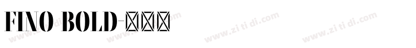 fino bold字体转换